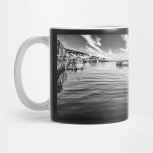 Scenic view of Whitby harbour at sunrise Mug